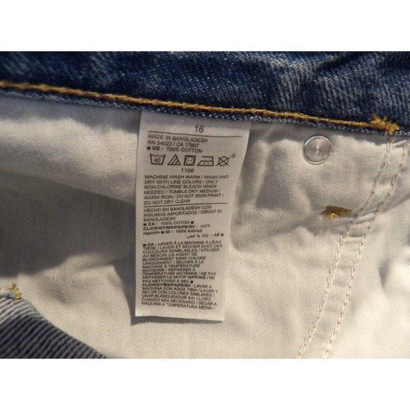 Old Navy 16 Denim Skirt Higher High Rise Secret Smooth Pockets Button Fly - Picture 12 of 12